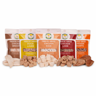 Peach Pet Freeze-Dried Ultimate Variety Pack 5 Pack 3.5oz
